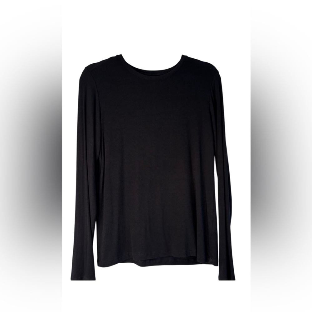 L'AGENCE Elegant Black Long Sleeve Tee